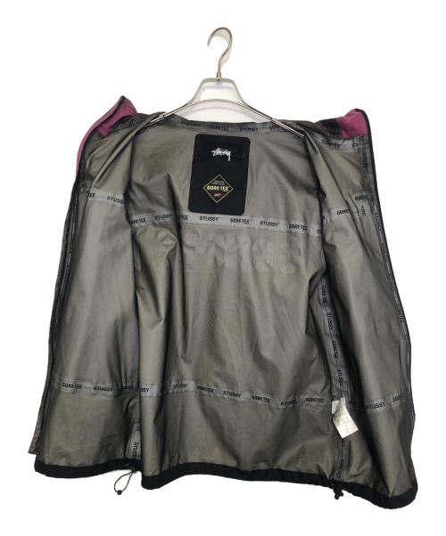 stussy（ステューシー）stussy (ステューシー) マウンテンパーカー パープル×ブラック サイズ:Lの古着・服飾アイテム