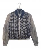 MONCLERモンクレール）の古着「フラワーレースナイロンジャケット」｜グレー