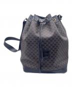 CELINEセリーヌ）の古着「巾着バッグ」｜ブラック×ブラウン