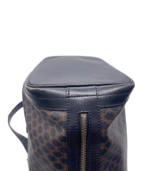 CELINE（セリーヌ）CELINE (セリーヌ) 巾着バッグ ブラック×ブラウンの古着・服飾アイテム