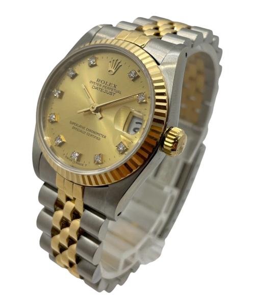 ROLEX（ロレックス）ROLEX (ロレックス) OYSTER PERPETUAL DATE JUST /オイスターパーペチュアル デイトジャスト /Ref.68273G/シャンパン文字盤 シャンパン サイズ:30.0mm/15.0cmの古着・服飾アイテム