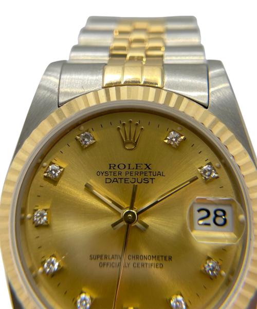 ROLEX（ロレックス）ROLEX (ロレックス) OYSTER PERPETUAL DATE JUST /オイスターパーペチュアル デイトジャスト /Ref.68273G/シャンパン文字盤 シャンパン サイズ:30.0mm/15.0cmの古着・服飾アイテム