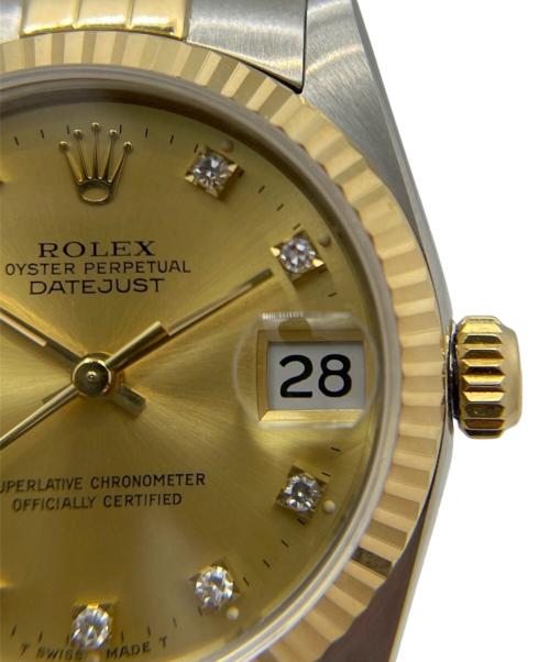 ROLEX（ロレックス）ROLEX (ロレックス) OYSTER PERPETUAL DATE JUST /オイスターパーペチュアル デイトジャスト /Ref.68273G/シャンパン文字盤 シャンパン サイズ:30.0mm/15.0cmの古着・服飾アイテム