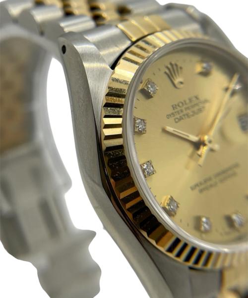 ROLEX（ロレックス）ROLEX (ロレックス) OYSTER PERPETUAL DATE JUST /オイスターパーペチュアル デイトジャスト /Ref.68273G/シャンパン文字盤 シャンパン サイズ:30.0mm/15.0cmの古着・服飾アイテム