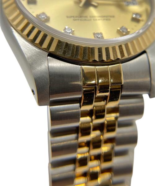 ROLEX（ロレックス）ROLEX (ロレックス) OYSTER PERPETUAL DATE JUST /オイスターパーペチュアル デイトジャスト /Ref.68273G/シャンパン文字盤 シャンパン サイズ:30.0mm/15.0cmの古着・服飾アイテム