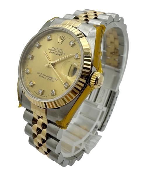 ROLEX（ロレックス）ROLEX (ロレックス) OYSTER PERPETUAL DATE JUST /オイスターパーペチュアル デイトジャスト /Ref.68273G/シャンパン文字盤 シャンパン サイズ:30.0mm/15.0cmの古着・服飾アイテム