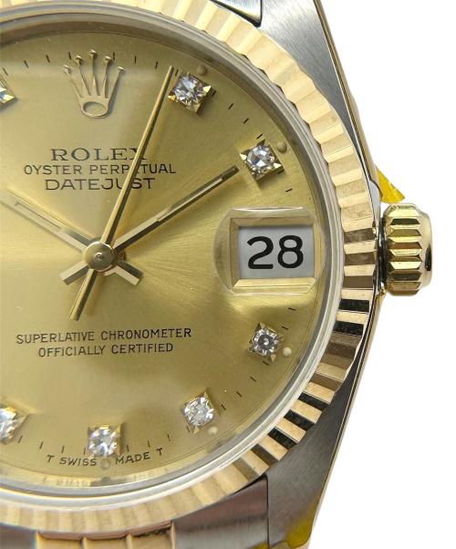 ROLEX（ロレックス）ROLEX (ロレックス) OYSTER PERPETUAL DATE JUST /オイスターパーペチュアル デイトジャスト /Ref.68273G/シャンパン文字盤 シャンパン サイズ:30.0mm/15.0cmの古着・服飾アイテム