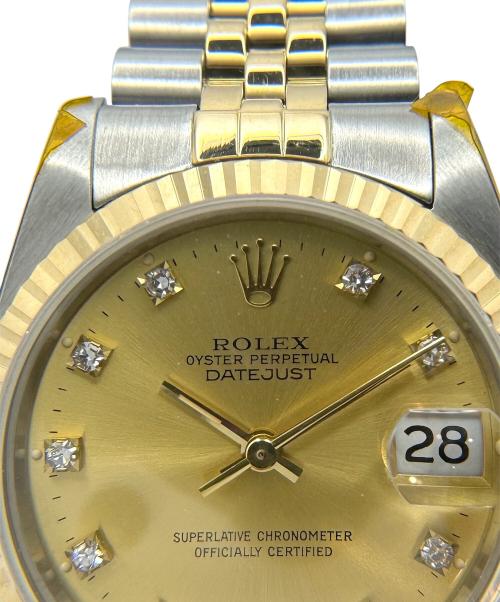 ROLEX（ロレックス）ROLEX (ロレックス) OYSTER PERPETUAL DATE JUST /オイスターパーペチュアル デイトジャスト /Ref.68273G/シャンパン文字盤 シャンパン サイズ:30.0mm/15.0cmの古着・服飾アイテム