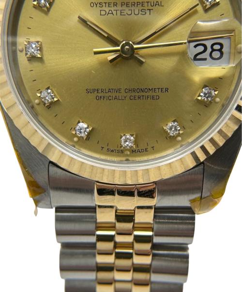ROLEX（ロレックス）ROLEX (ロレックス) OYSTER PERPETUAL DATE JUST /オイスターパーペチュアル デイトジャスト /Ref.68273G/シャンパン文字盤 シャンパン サイズ:30.0mm/15.0cmの古着・服飾アイテム