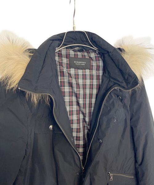 BURBERRY BLACK LABEL（バーバリーブラックレーベル）BURBERRY BLACK LABEL (バーバリーブラックレーベル) ダウンコート ブラック サイズ:LLの古着・服飾アイテム