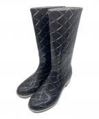 CHANELシャネル）の古着「レインブーツ」｜ブラック