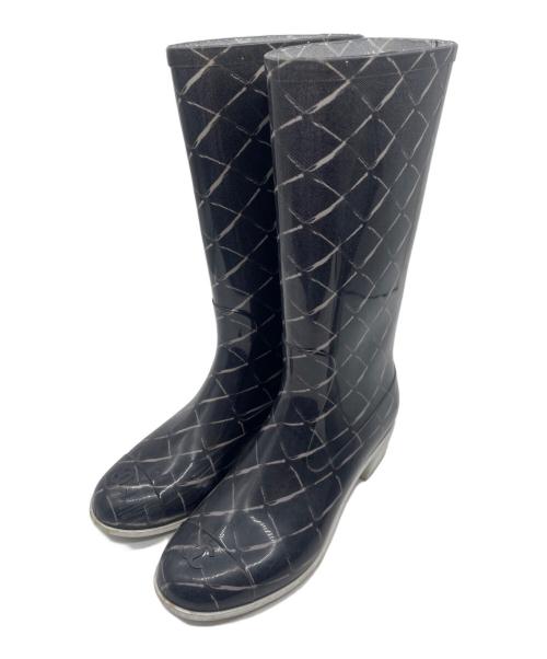 CHANEL（シャネル）CHANEL (シャネル) レインブーツ ブラック サイズ:35の古着・服飾アイテム