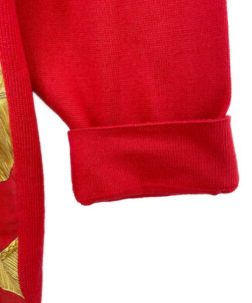 HERMES（エルメス）HERMES (エルメス) ニットポロシャツ レッド サイズ:Mの古着・服飾アイテム