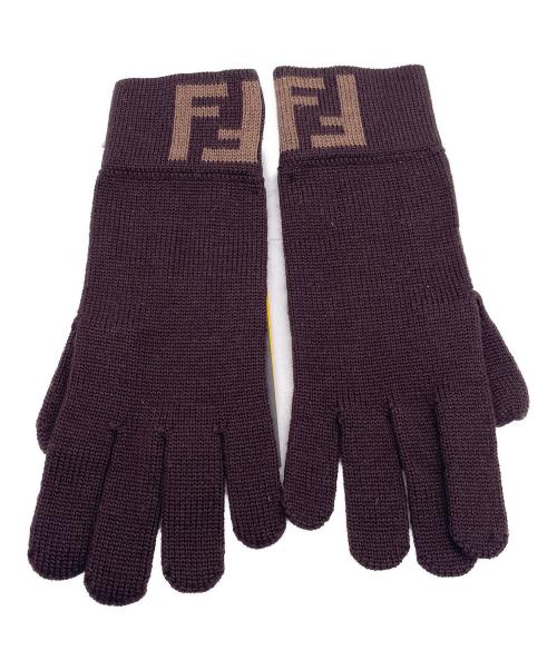 FENDI（フェンディ）FENDI (フェンディ) 手袋 ブラウン 未使用品の古着・服飾アイテム