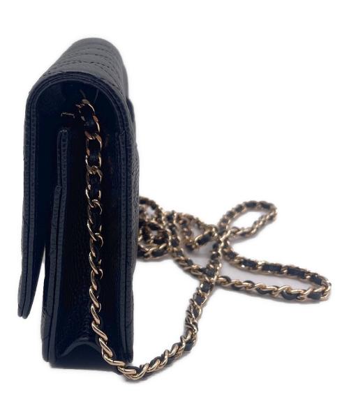 CHANEL（シャネル）CHANEL (シャネル) チェーンショルダーバッグ ブラックの古着・服飾アイテム