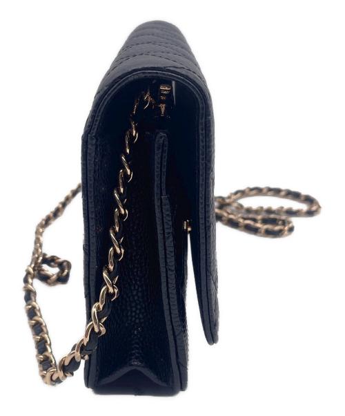 CHANEL（シャネル）CHANEL (シャネル) チェーンショルダーバッグ ブラックの古着・服飾アイテム