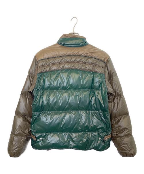 MONCLER（モンクレール）MONCLER (モンクレール) SHIPS (シップス) ダウンジャケット ブラウン×グリーン サイズ:1の古着・服飾アイテム