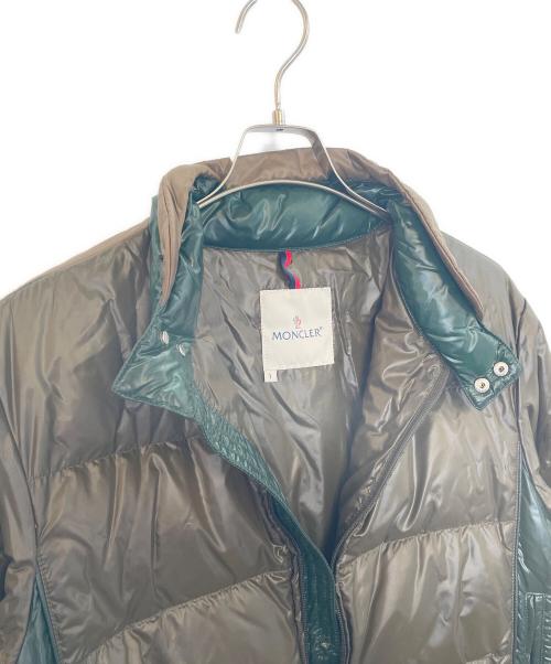 MONCLER（モンクレール）MONCLER (モンクレール) SHIPS (シップス) ダウンジャケット ブラウン×グリーン サイズ:1の古着・服飾アイテム