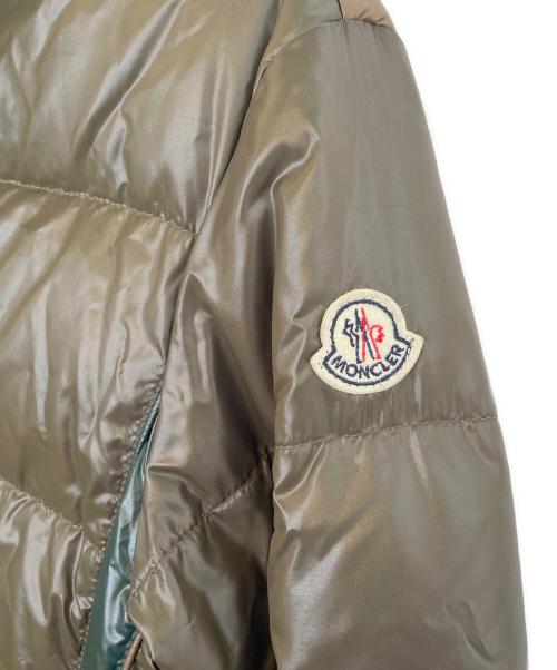 MONCLER（モンクレール）MONCLER (モンクレール) SHIPS (シップス) ダウンジャケット ブラウン×グリーン サイズ:1の古着・服飾アイテム