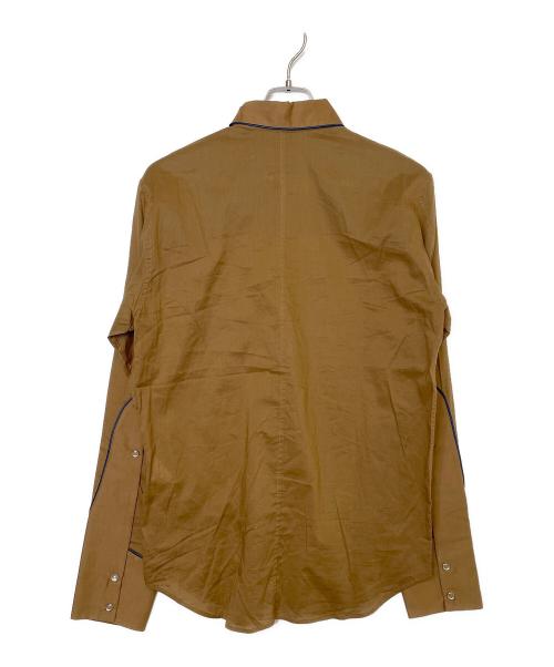 GOLDEN GOOSE（ゴールデングース）GOLDEN GOOSE (ゴールデングース) 長袖シャツ ブルー×ベージュ サイズ:Mの古着・服飾アイテム