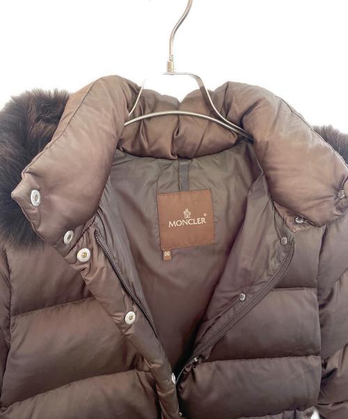 MONCLER（モンクレール）MONCLER (モンクレール) ダウンジャケット ブラウン サイズ:00の古着・服飾アイテム