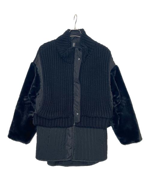 AULA AILA（アウラアイラ）AULA AILA (アウラアイラ) ウールジャケット ブラックの古着・服飾アイテム