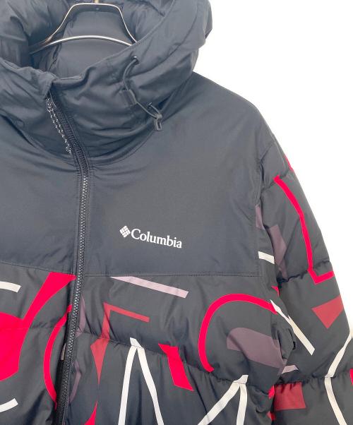 Columbia（コロンビア）Columbia (コロンビア) ダウンジャケット ブラック×レッド サイズ:Lの古着・服飾アイテム