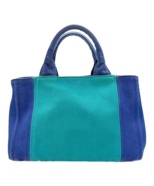 PRADA（プラダ）PRADA (プラダ) 2WAYショルダーバッグ ネイビー×グリーンの古着・服飾アイテム