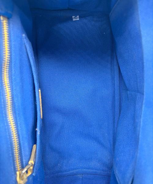 PRADA（プラダ）PRADA (プラダ) 2WAYショルダーバッグ ネイビー×グリーンの古着・服飾アイテム