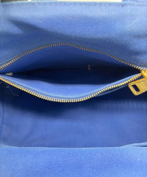 PRADA（プラダ）PRADA (プラダ) 2WAYショルダーバッグ ネイビー×グリーンの古着・服飾アイテム
