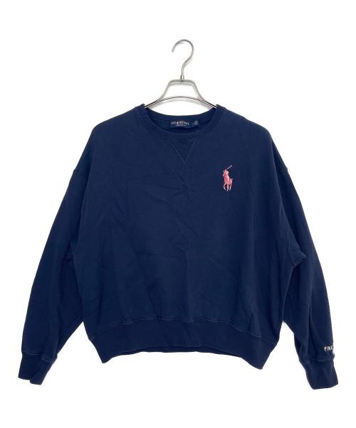RALPH LAUREN PINK PONY（ラルフ ローレン ピンクポニー）RALPH LAUREN PINK PONY (ラルフ ローレン ピンクポニー) スウェット ネイビー サイズ:Mの古着・服飾アイテム