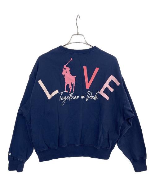 RALPH LAUREN PINK PONY（ラルフ ローレン ピンクポニー）RALPH LAUREN PINK PONY (ラルフ ローレン ピンクポニー) スウェット ネイビー サイズ:Mの古着・服飾アイテム