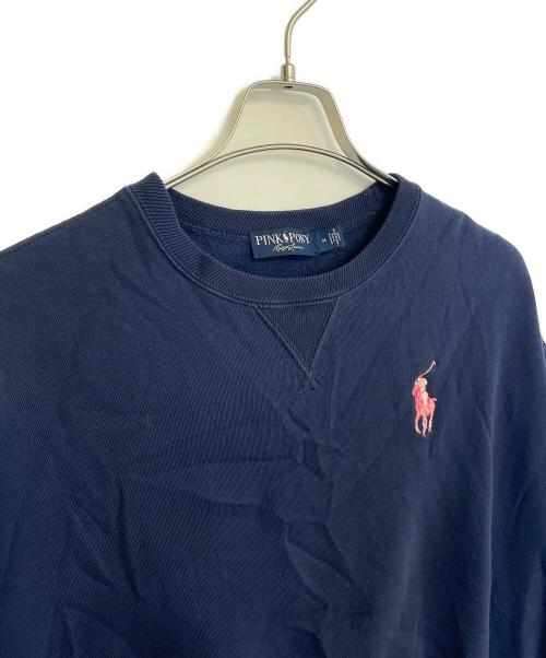 RALPH LAUREN PINK PONY（ラルフ ローレン ピンクポニー）RALPH LAUREN PINK PONY (ラルフ ローレン ピンクポニー) スウェット ネイビー サイズ:Mの古着・服飾アイテム