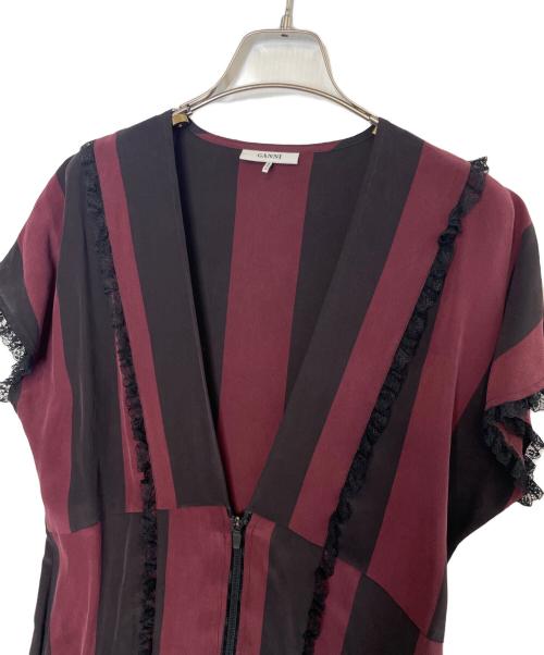 GANNI（ガニー）GANNI (ガニー) Ganni ガニー半袖ワンピース 1 サイズ:36の古着・服飾アイテム