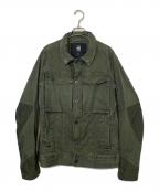 G-STAR RAWジースターロゥ）の古着「G-STAR RAW VODAM PM 3D SLIM JKT 立体裁断 ミリタリージャケット」｜グリーン