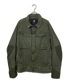 G-STAR RAW（ジースターロゥ）の古着「G-STAR RAW VODAM PM 3D SLIM JKT 立体裁断 ミリタリージャケット」｜グリーン