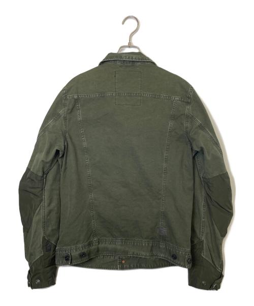 G-STAR RAW（ジースターロゥ）G-STAR RAW (ジースターロゥ) G-STAR RAW VODAM PM 3D SLIM JKT 立体裁断 ミリタリージャケット グリーン サイズ:Mの古着・服飾アイテム