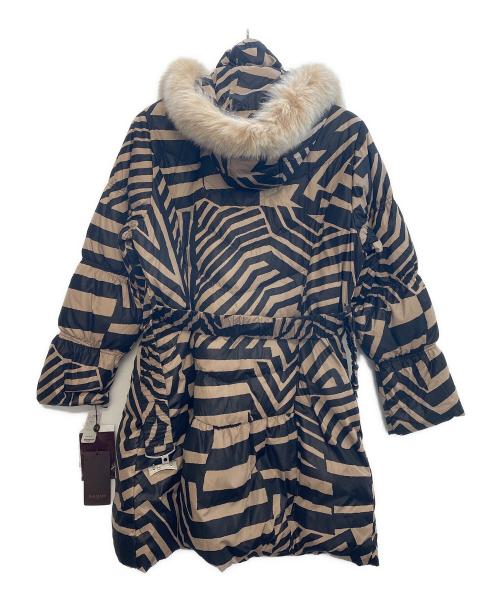 BALMAIN（バルマン）BALMAIN (バルマン) ダウンコート ブラック×ベージュ サイズ:Lの古着・服飾アイテム