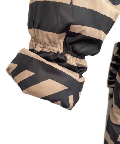 BALMAIN（バルマン）BALMAIN (バルマン) ダウンコート ブラック×ベージュ サイズ:Lの古着・服飾アイテム