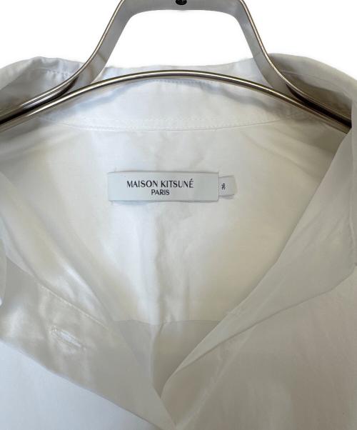 maison kitsune（メゾンキツネ）MAISON KITSUNE (メゾンキツネ) 長袖シャツ ホワイト サイズ:36の古着・服飾アイテム