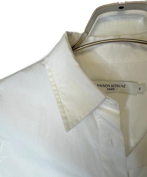 maison kitsune（メゾンキツネ）MAISON KITSUNE (メゾンキツネ) 長袖シャツ ホワイト サイズ:36の古着・服飾アイテム