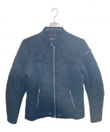 DIESEL（ディーゼル）の古着「中綿ライダースジャケット」｜ブラック