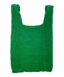 BOTTEGA VENETA（ボッテガベネタ）の古着「パイル地ショルダーバッグ」｜黄緑