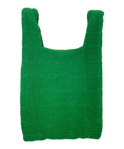 BOTTEGA VENETA（ボッテガベネタ）BOTTEGA VENETA (ボッテガベネタ) パイル地ショルダーバッグ 黄緑の古着・服飾アイテム