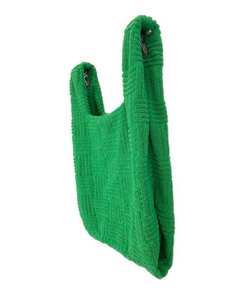 BOTTEGA VENETA（ボッテガベネタ）BOTTEGA VENETA (ボッテガベネタ) パイル地ショルダーバッグ 黄緑の古着・服飾アイテム