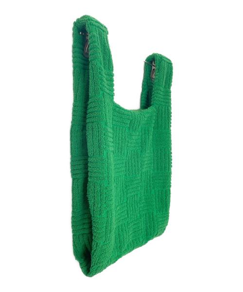 BOTTEGA VENETA（ボッテガベネタ）BOTTEGA VENETA (ボッテガベネタ) パイル地ショルダーバッグ 黄緑の古着・服飾アイテム