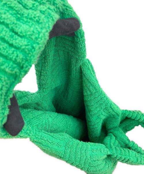 BOTTEGA VENETA（ボッテガベネタ）BOTTEGA VENETA (ボッテガベネタ) パイル地ショルダーバッグ 黄緑の古着・服飾アイテム