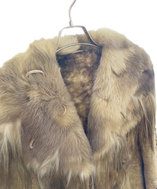 VIAVENETO（ヴィアヴェネト）VIAVENETO (ヴィアヴェネト) ムートンコート ベージュ サイズ:Lの古着・服飾アイテム