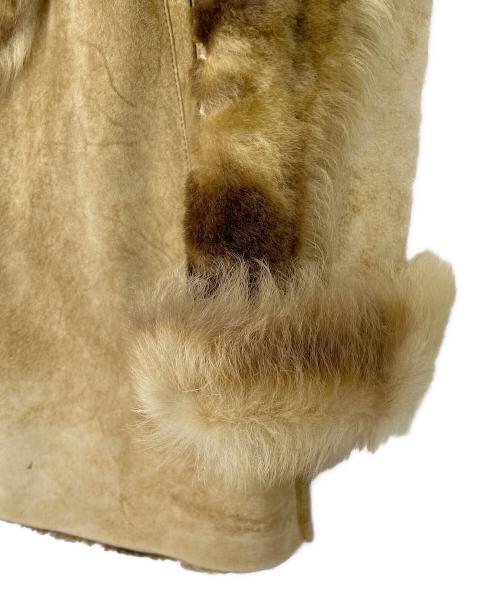 VIAVENETO（ヴィアヴェネト）VIAVENETO (ヴィアヴェネト) ムートンコート ベージュ サイズ:Lの古着・服飾アイテム