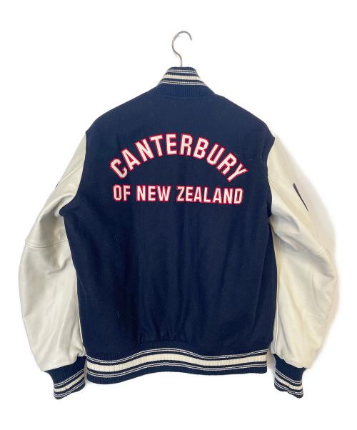 Canterbury（カンタベリー）Canterbury (カンタベリー) スタジャン ホワイト×ネイビー サイズ:Lの古着・服飾アイテム